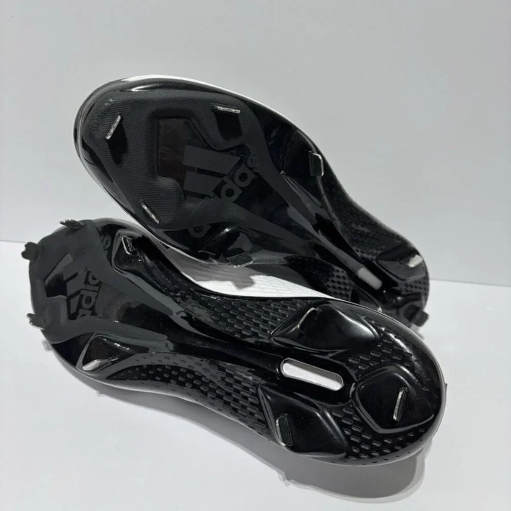 Adidas Men’s Icon 8 Black/White Baseball Cleats, Size 17 D